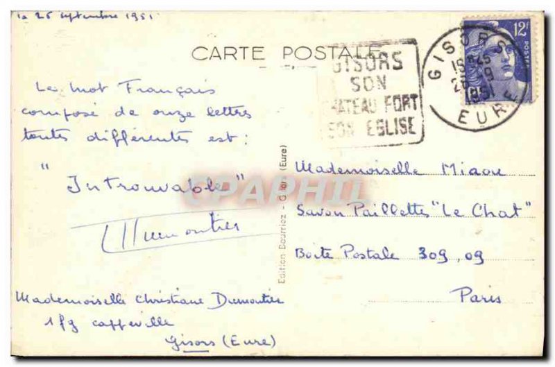 Old Postcard Gisors General view