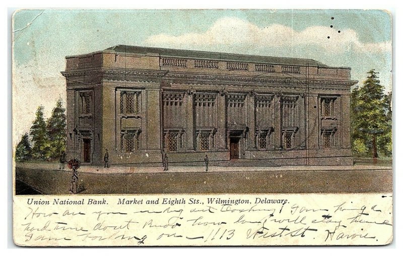 Union National Bank, Wilmington, DE Postcard *7B6