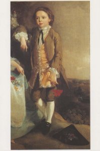 Thomas Gainsborough Portrait Of A Girl And A Boy Art Gallery Painting Postcard