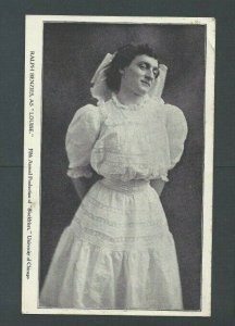 Ca 1910 Post Card Ralph Benzies As Louise In Blackfriars In 5th Annual ------