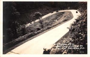 Macomber West Virginia U Curve Route 50 Real Photo Antique Postcard J71139 