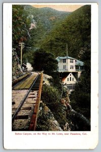 Rubio Canyon  Mt. Lowe   Pasadena  California  Postcard  c1910