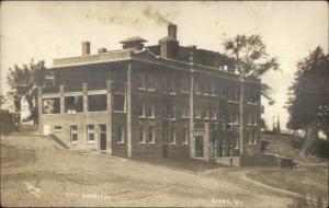 Barre Vt City Hospital c1915 Real Photo Postcard