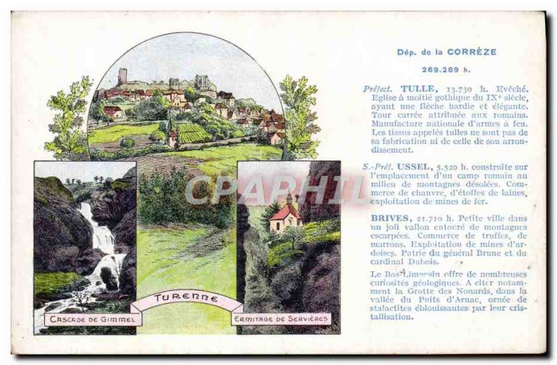 Old Postcard Correze Tulle Turenne