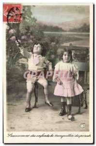 Old Postcard Diabolo Child