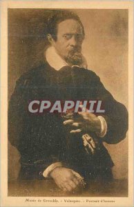 Old Postcard Musee de Grenoble Velasquez Portrait of Man