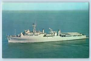 Wilmington North Carolina NC Postcard USS Fort Fisher Ship Dock Battleship c1960