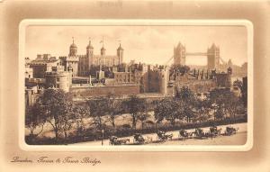 BR61155 tower and tower bridge chariot london uk
