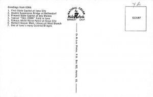 Greetings from, Iowa Postcard