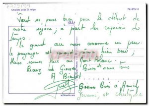 Postcard Modern Cottages Under The Snow