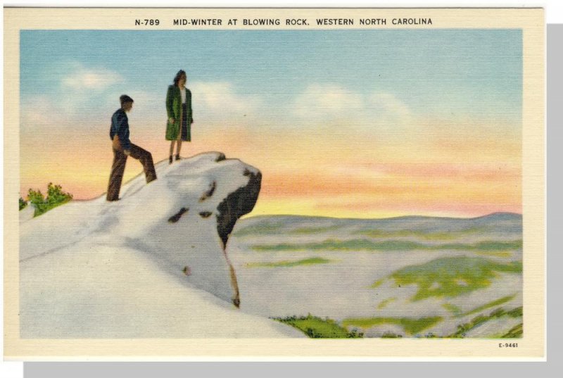 Western, North Carolina/NC Postcard, Mid-Winter At Blowing Rock, Near Mint!