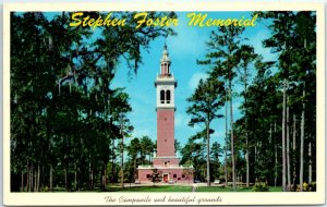 M-59278 Stephen Foster Memorial The Campanile & Beautiful Grounds White Sprin...