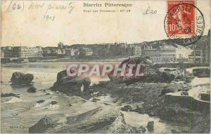 Picturesque Old Postcard Biarritz Port des Pecheurs