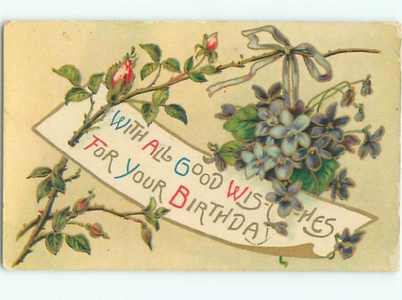 Divided-Back BEAUTIFUL FLOWERS SCENE Great Postcard AA2683