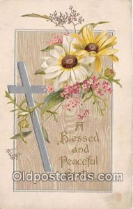 Peaceful Easter Advertising on back of postcard sales company Postcard Post Card