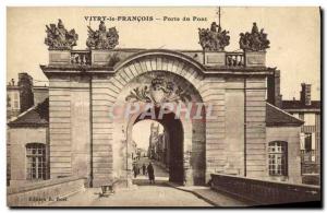 Old Postcard Vitry Le Francois Porte Du Pont