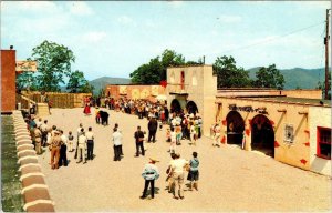 NC, Franklin  GOLD MOUNTAIN THEME PARK Spanish Village~Bull & Matador Postcard