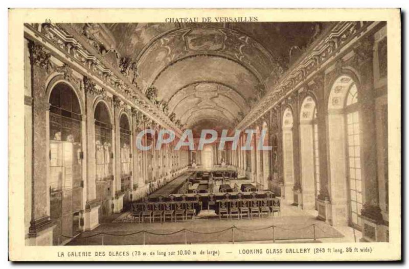 Old Postcard Chateau De Versailles Gallery Ice cream