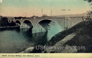 Sixth Ave Bridge - Des Moines, Iowa IA
