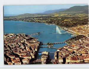 Postcard Vue aerienne, Geneva, Switzerland