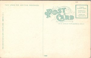 Postcard Boats in Lock, Marietta, Ohio