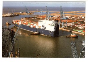 Atlantic Concert, ACL Shipping Boat at Dock with Tug Boats