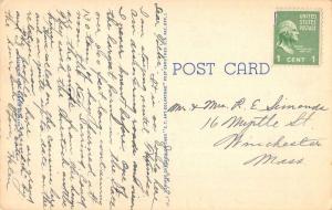 Mont Vernon New Hampshire Row Boat Waterfront Greeting Antique Postcard K85465