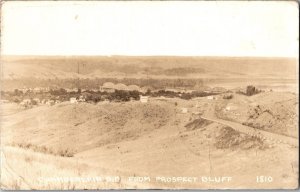 Chamberlain SD Prospect Bluff View Photo~Vintage South Dakota Wall RPPC KJ2
