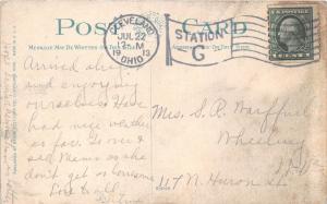 Cleveland Ohio~New Post Office Interior~Long Corridor w Arched Throughways~1913