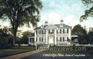 Home of Longfellow - Cambridge, Massachusetts MA  