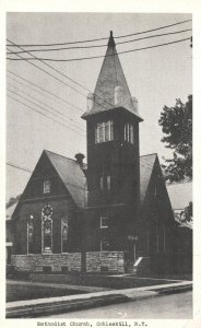 Vintage Postcard 1920's United Methodist Church Parish Cobleskill New York NY