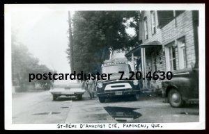 h2179 - ST REMI D'AMHERST Paineau Quebec 1950s Street. Cars. Real Photo ...