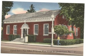 Postcard United States Post Office Quakertown PA