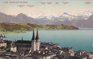 Switzerland Luzern und die Alpen