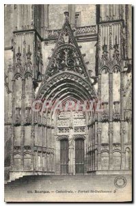 Old Postcard Bourges Cathedrale St William Gates