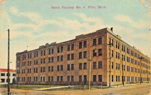 FLINT MICHIGAN~BUICK FACTORY NUMBER 4~S S KRESGE 1911 POSTCARD 