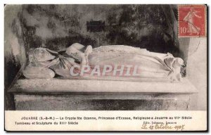 Old Postcard Jouarre crypt Ste Ozanne Princess of Scotland Religious Jouarre ...