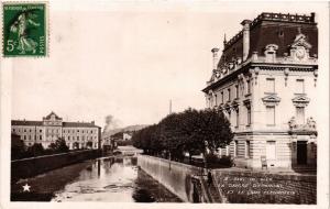 CPA RIVE-de-GIER - La Caisse d'Épargne et le Quai Fleurdelix (510278)