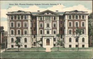 Syracuse NY Haven Hall Womens Dorm University c1910 Postcard