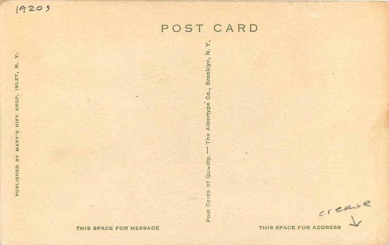 Postcard New York Central Adirondack Mountains Delmarsh Inn Albertype 23-2325 