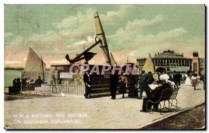 THe Old Postcard Victory Anchor is Southsea Esplanade