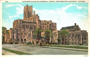 Vintage Postcard 1920's Alexander McKinlock Memorial Campus University Chicago