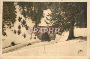 Old Post Card Le Lioran (Cantal) 1153 m Tunnel