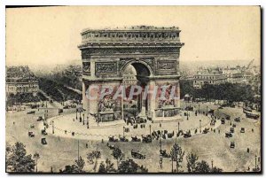 Postcard Old Paris The Arc de Triomphe and the Tomb of the Unknown Soldier