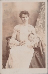 Real Photo Picture Postcard - Ancestors, Lady and Baby, Sierre Leone Ref.RS32792