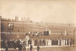 Germany Horse Race Track Real Photo Vintage Postcard JI658585