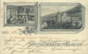 Dr Hettinger's Sanatorium Nordrach Swizerland 1903 