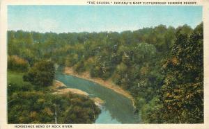 The Shades Indiana~Horseshoe Bend Of Rock River~1920s PC