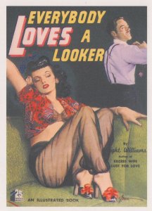 Everybody Loves A Looker Prostitution Risque 1950s Book Postcard