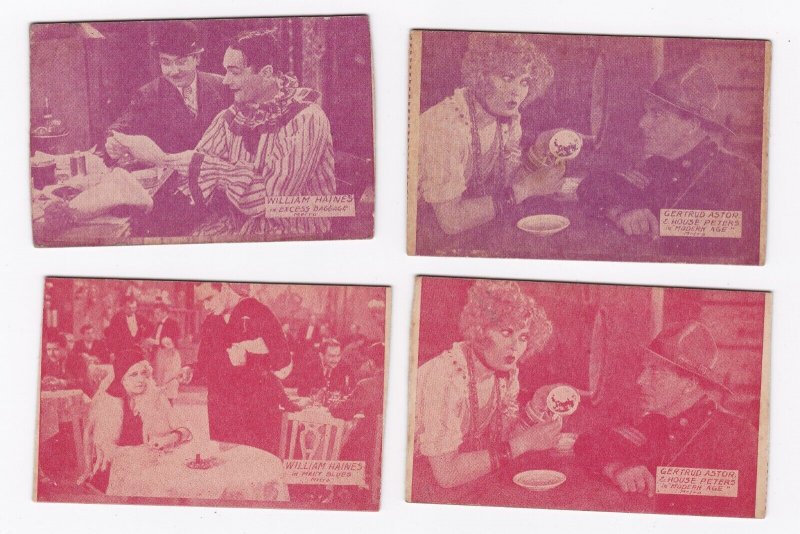 1920's Silent Film Arcade Cards - 27 total Tom Mix, Davey Lee, Jack Moxie